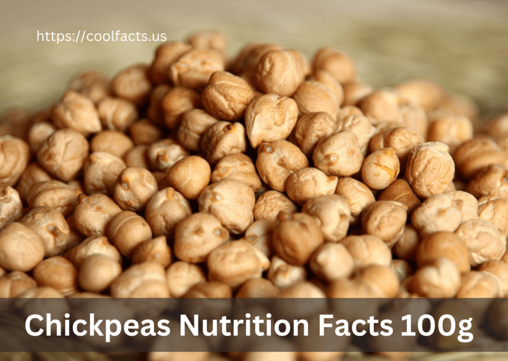 chickpeas nutrition facts 100g
